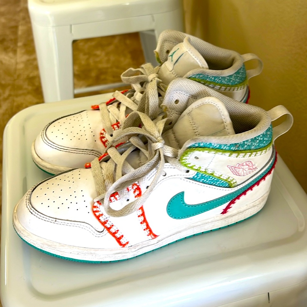 Girls size 3 Nike Air Jordans